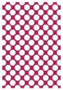 Printed Wafer Paper - Large Polkadot Bright Pink